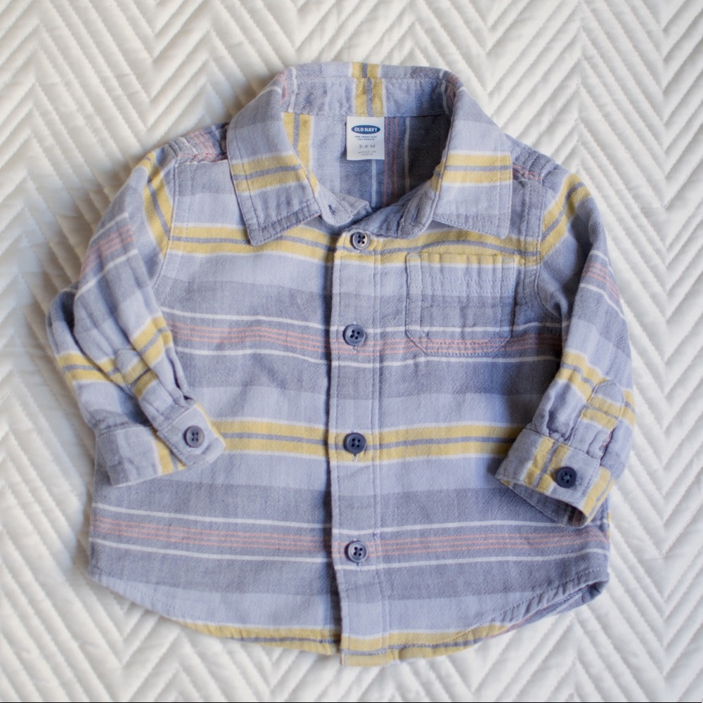 Baby Boys’ Old Navy Button Down Striped Shirt